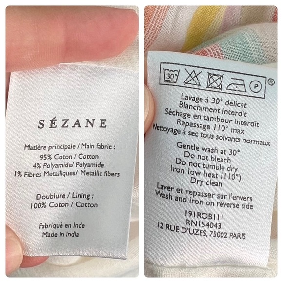 Sezane Multicolor Striped Dress - Picture 13 of 16